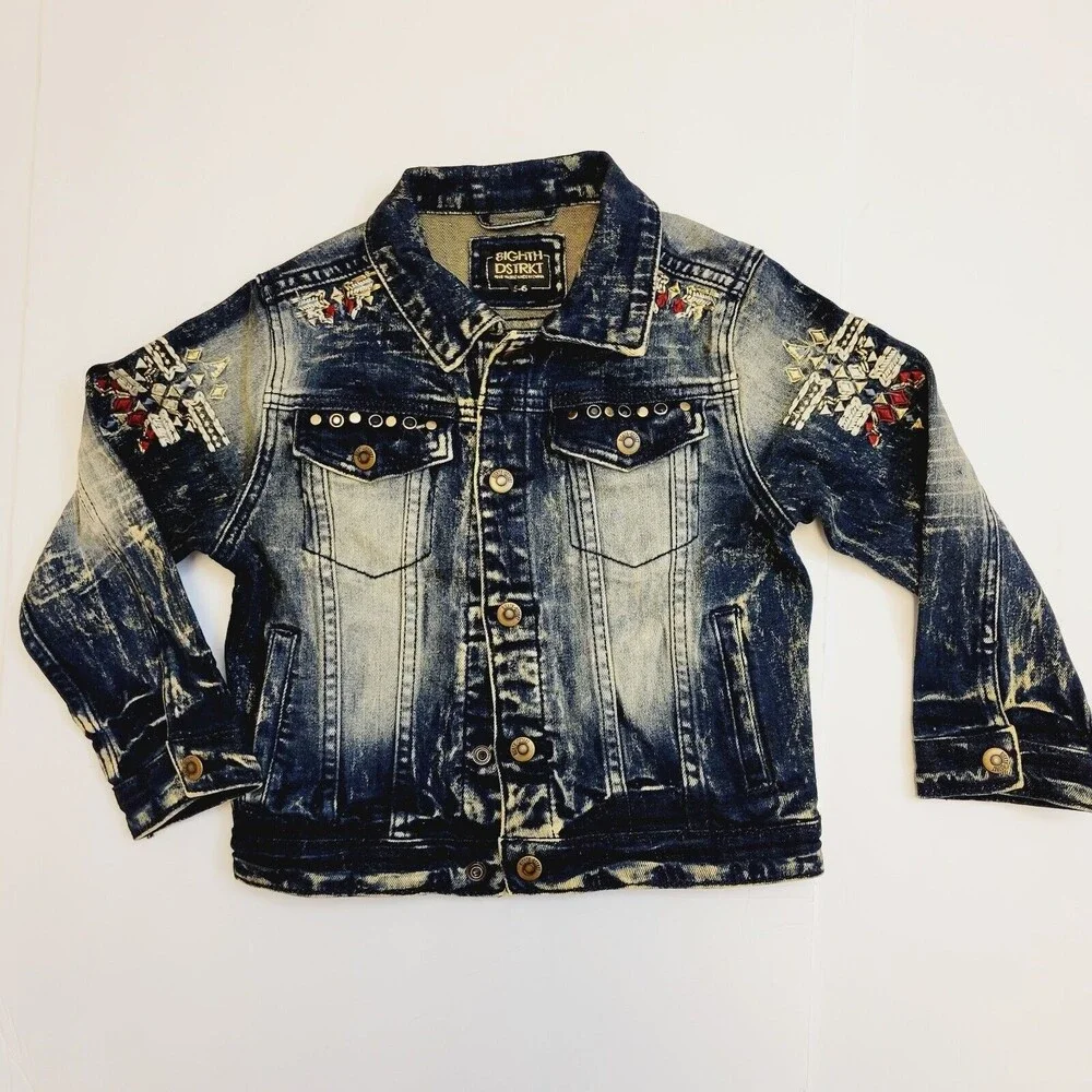 8IGHTH DSTRKT Authentic Denim Jeans Kids Unisex Jacket